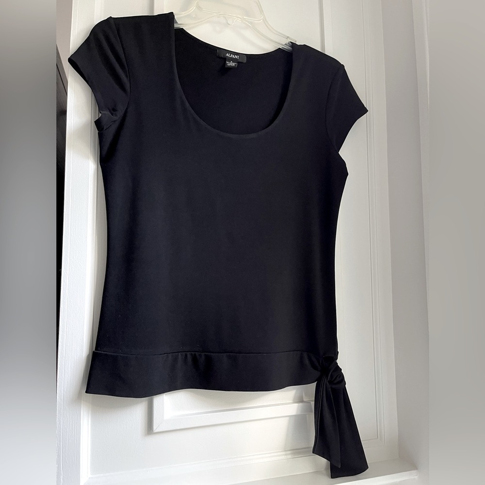 Alfani Black Short-Sleeve Top